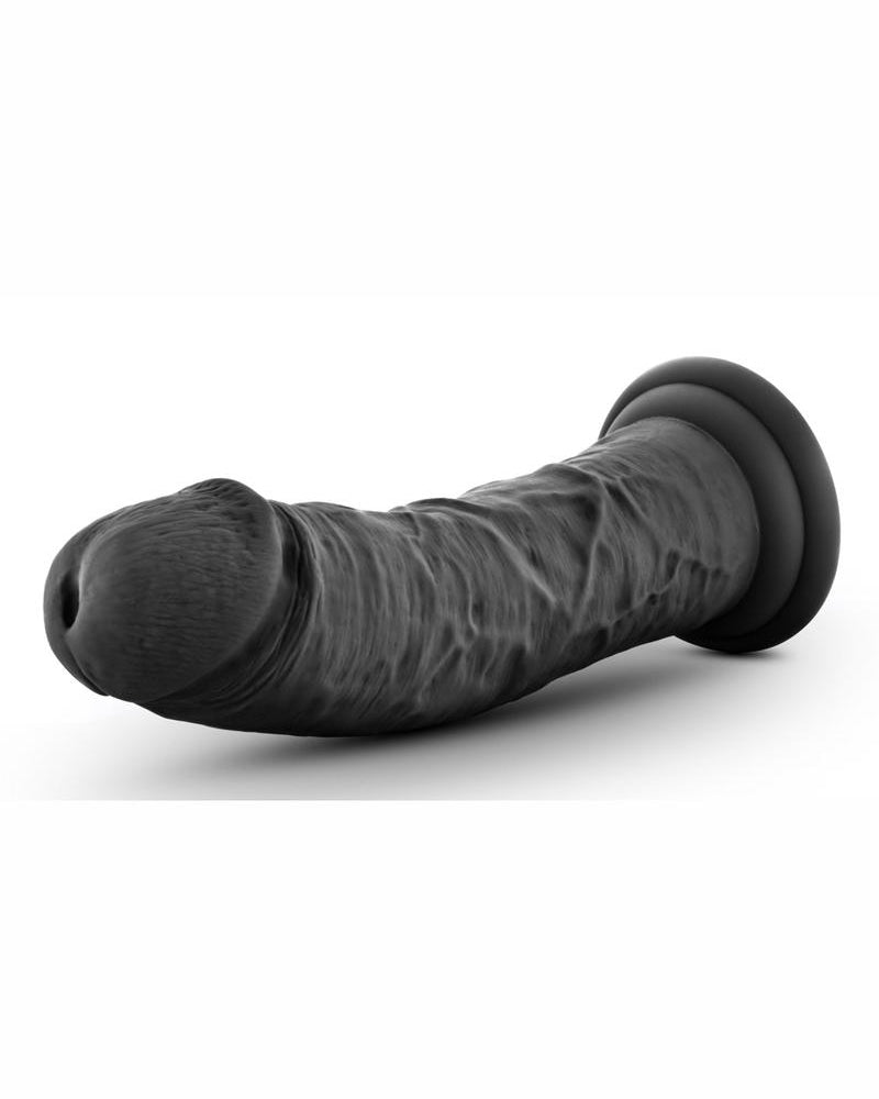 Consolador realista de silicona Ruse Jammy de 8 pulgadas, color negro