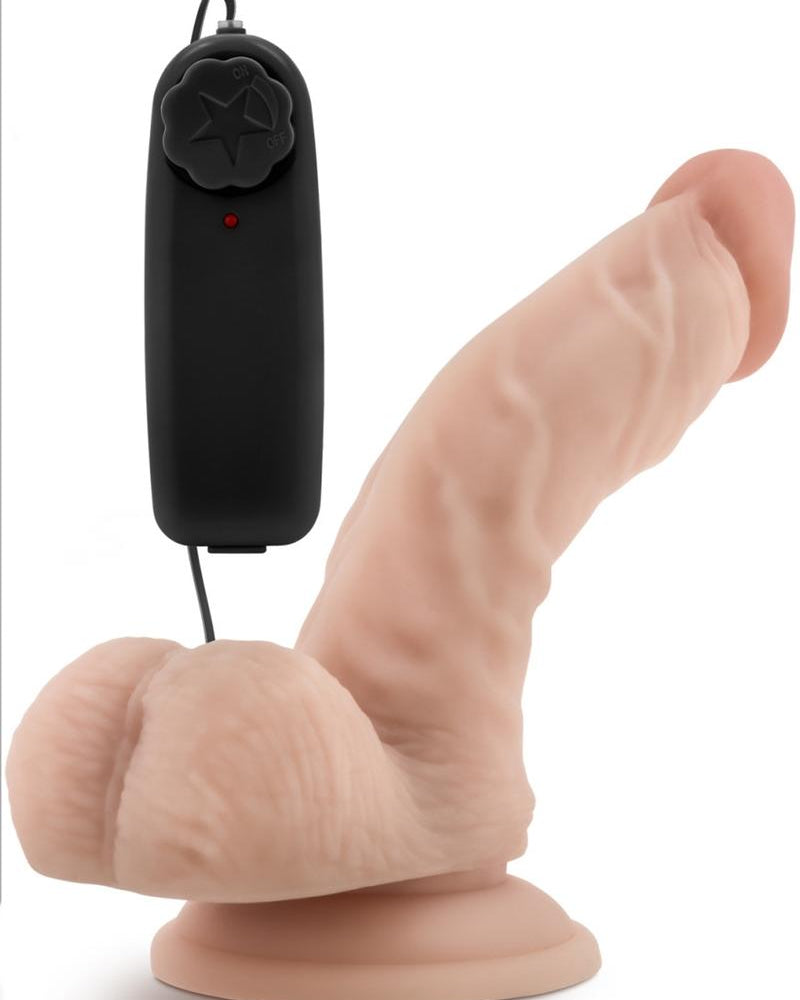 Dr. Skin Dr. Ken Wired Remote Control Vibrating Realistic Cock With Suction Cup Waterproof Vanilla 6.5 Inch