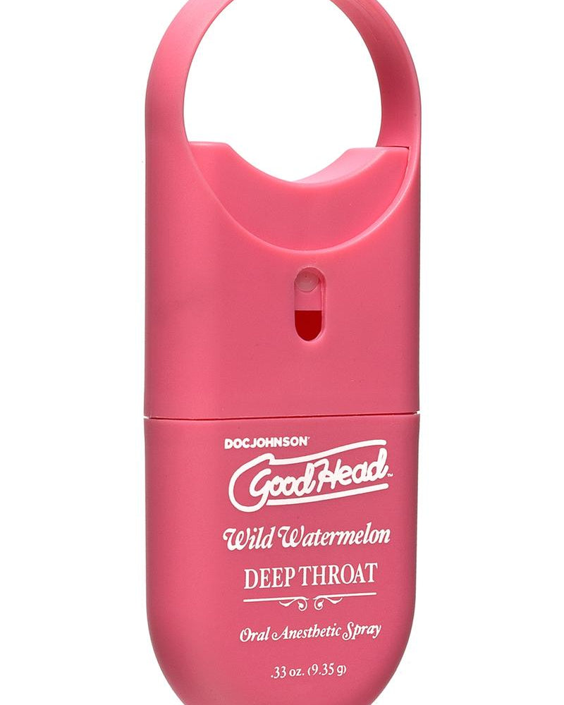 Goodhead Deep Throat To Go Oral Anesthetic Spray Wild Watermelon .33 Ounce