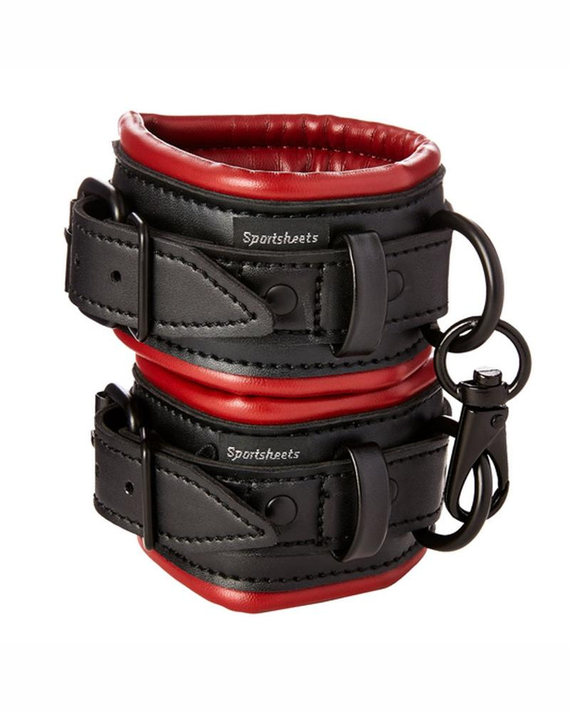 Saffron Cuffs Black and Red