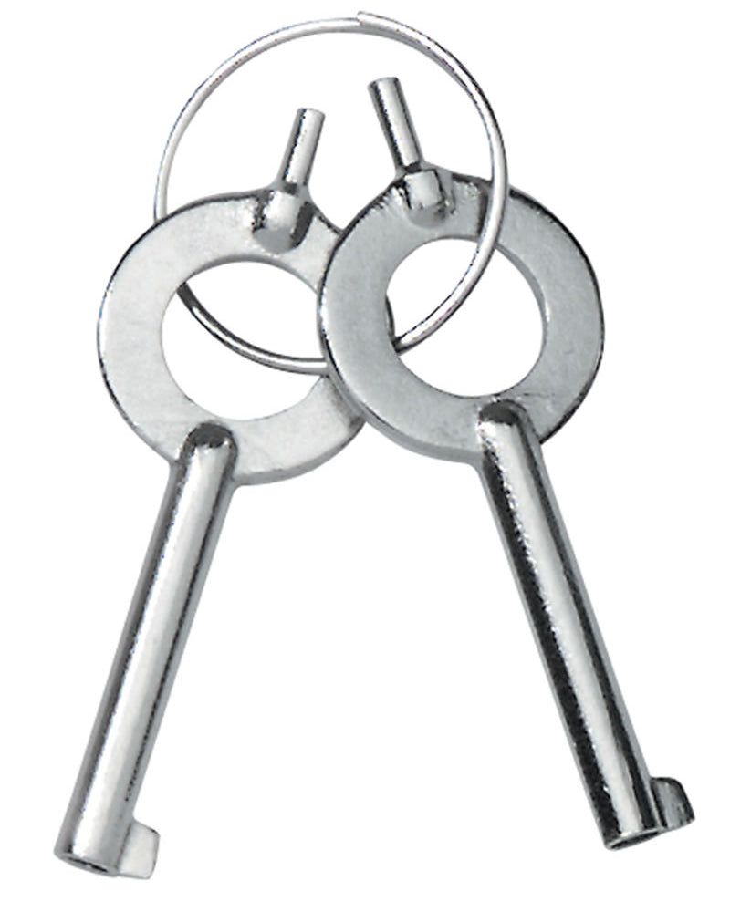 Nickel Coated Thumb Cuffs - Dbl Lock