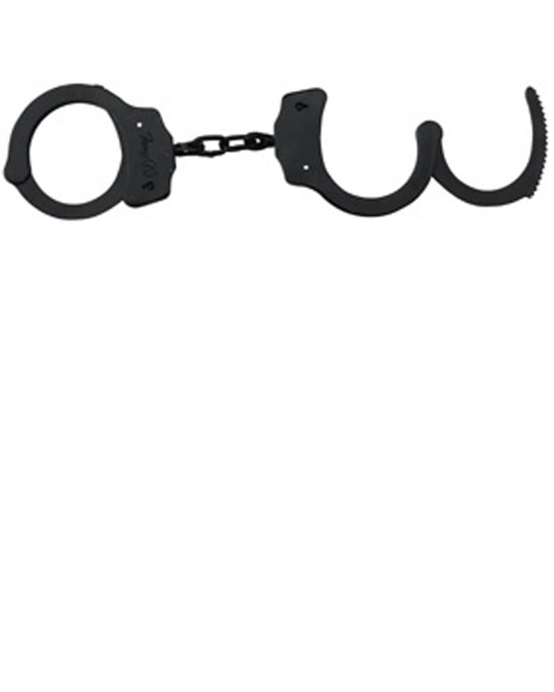 Black Coated Handcuffs - Dbl Lock