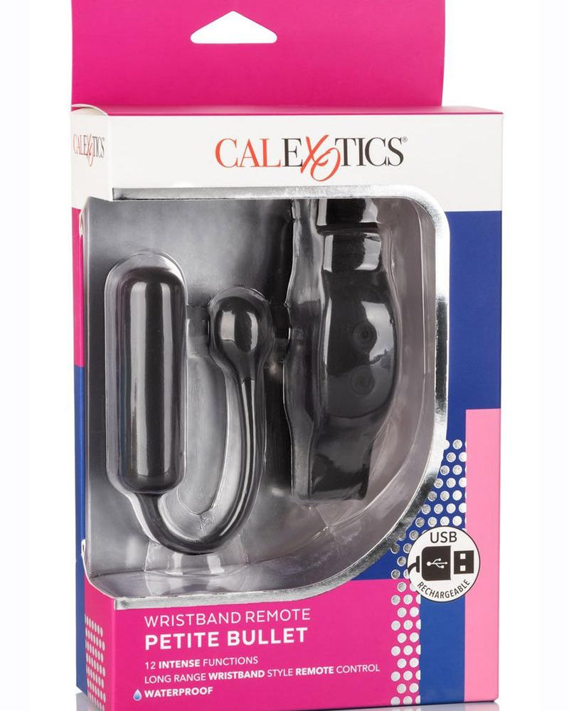 Pulsera con control remoto, pequeña bala vibradora, multifunción, color negro