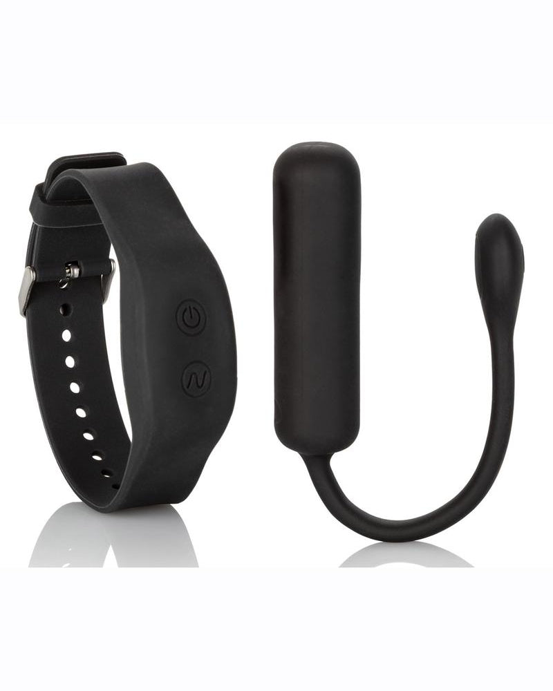 Pulsera con control remoto, pequeña bala vibradora, multifunción, color negro