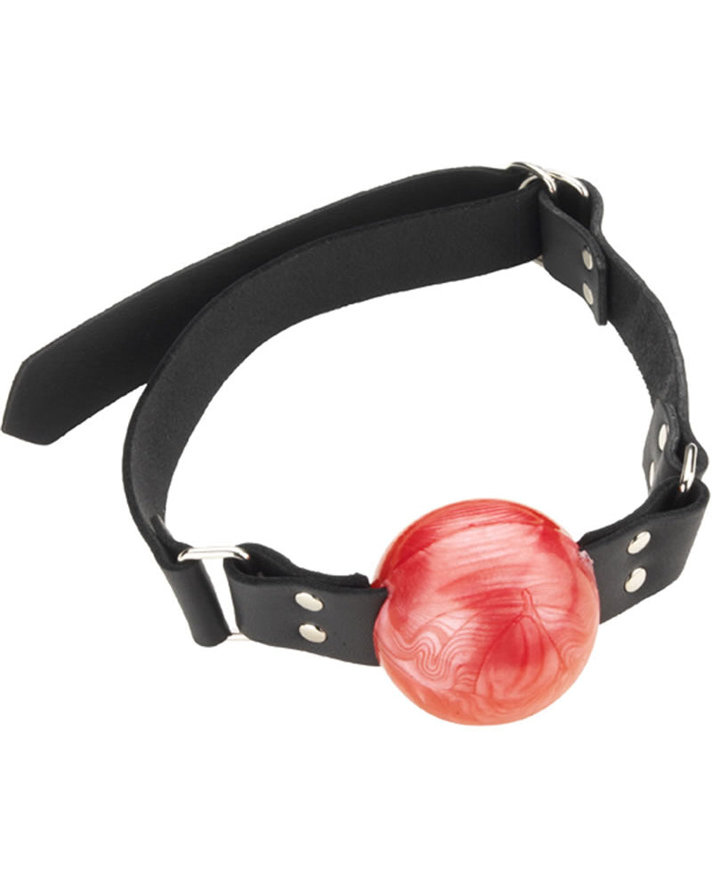 Large Red Ball Gag - D Ring