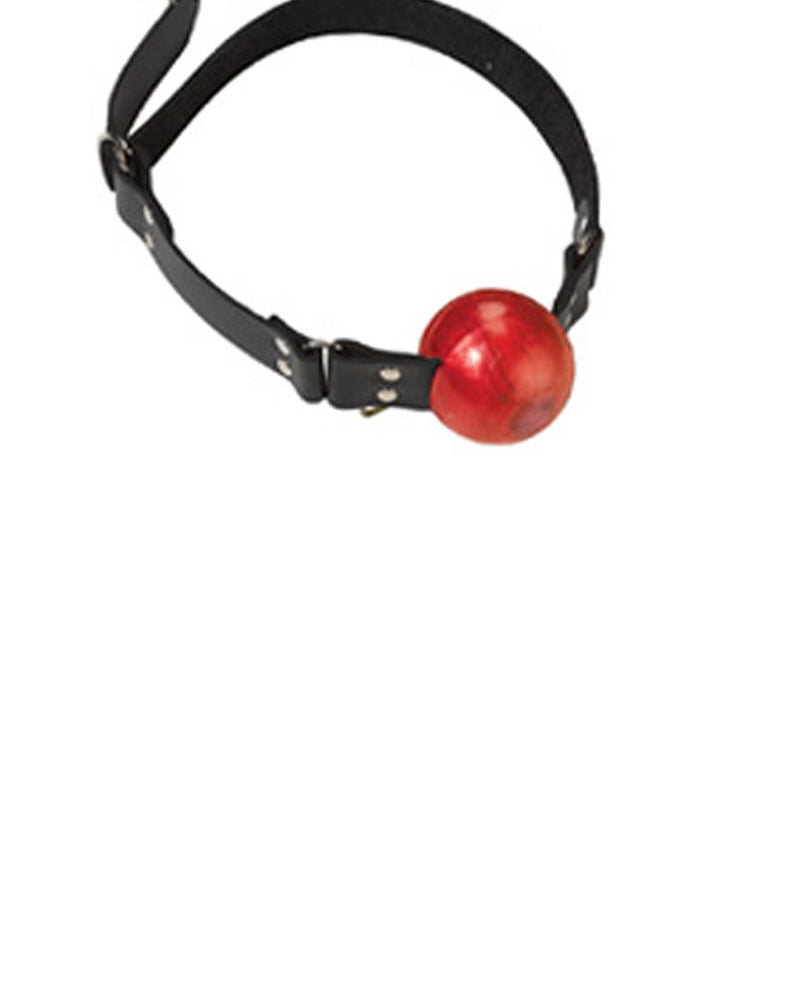 Large Red Ball Gag - D Ring