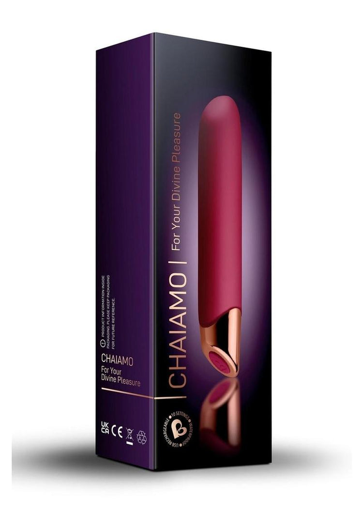 Vibrador multifunción resistente al agua Chaiamo Burgundy