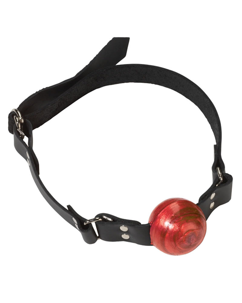 Small Red Ball Gag - D Ring