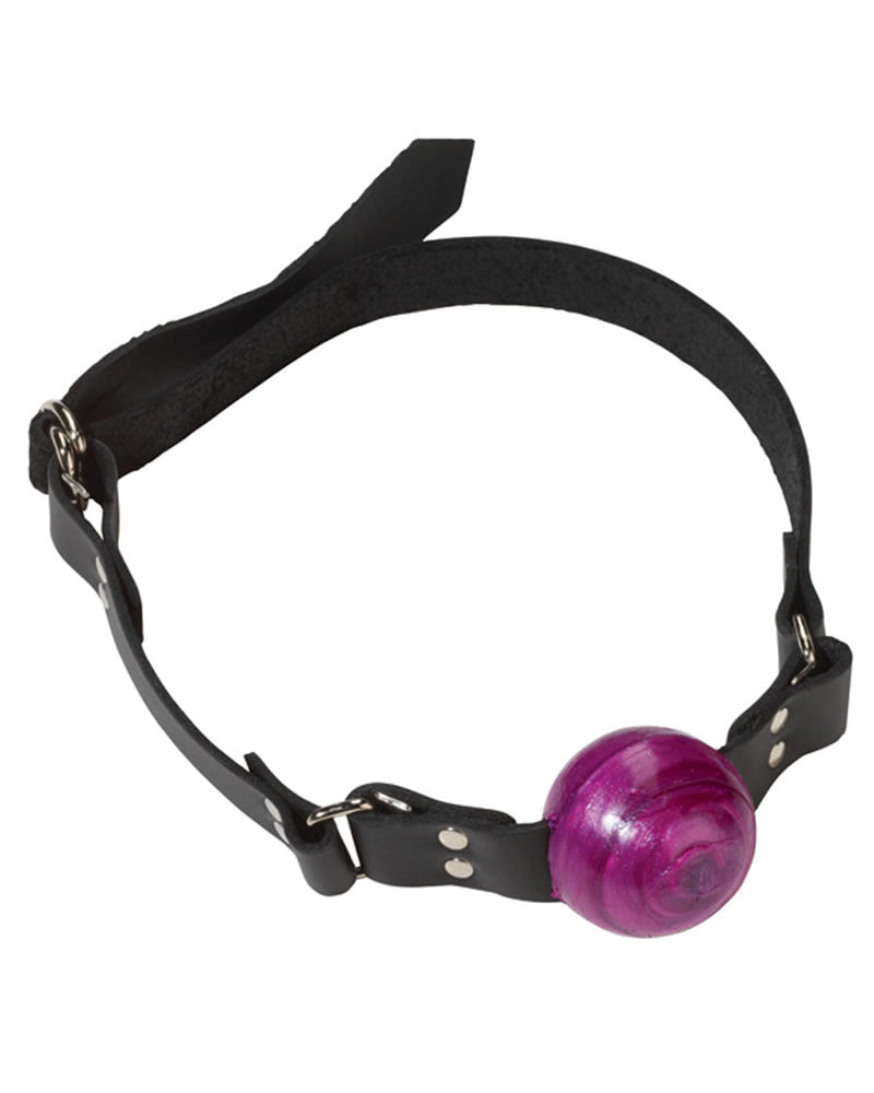 Small Purple Ball Gag - D Ring