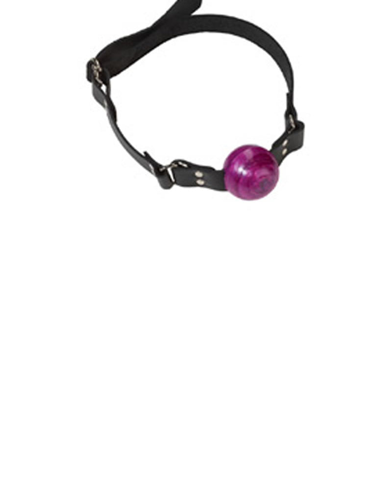 Small Purple Ball Gag - D Ring