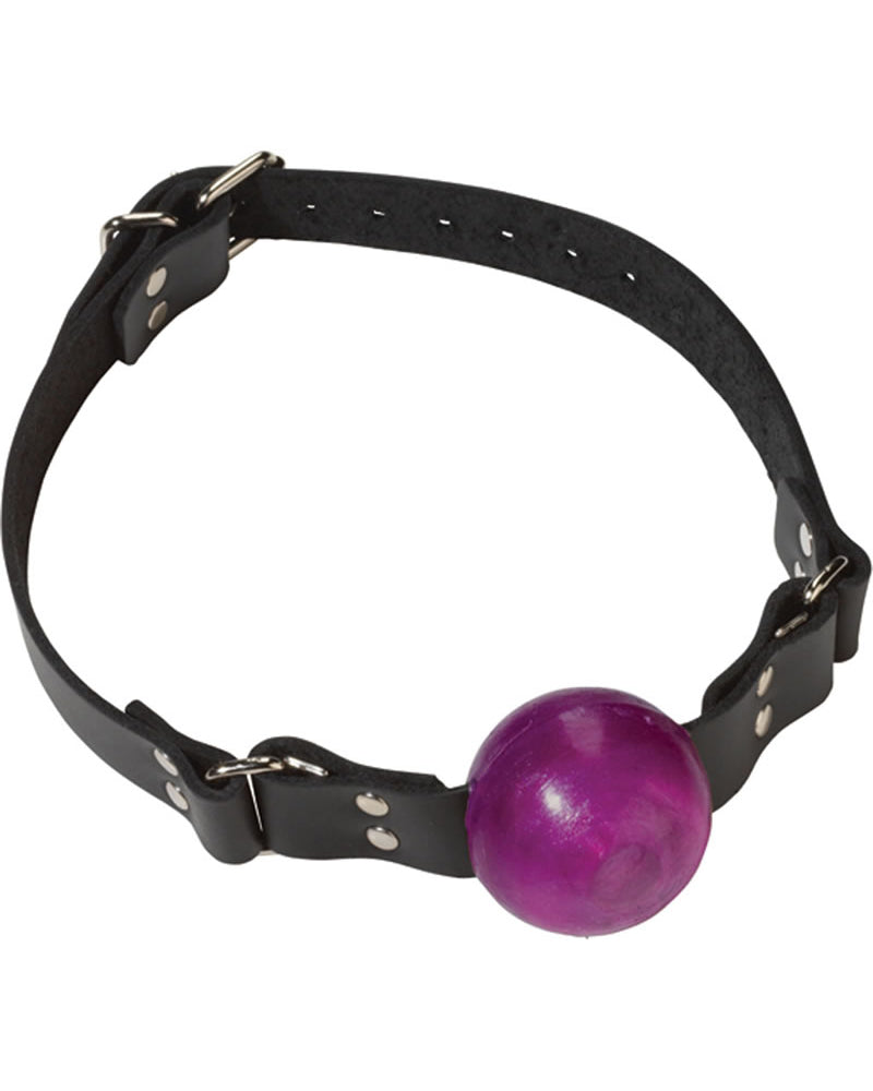 Small Purple Ball Gag - Buckle