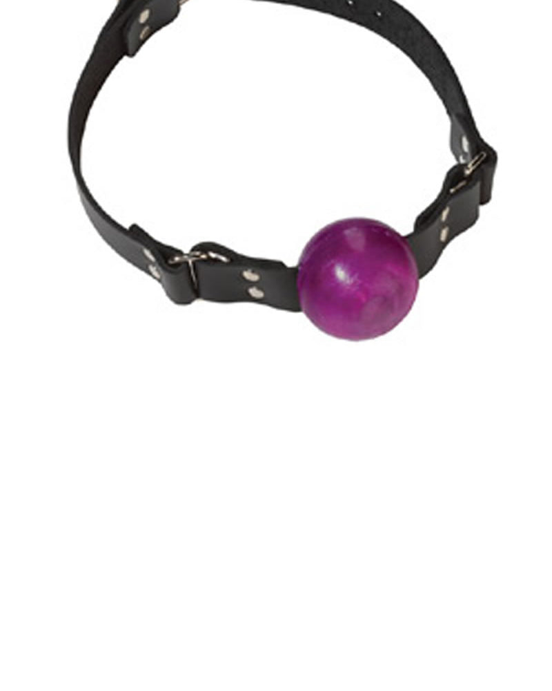 Small Purple Ball Gag - Buckle