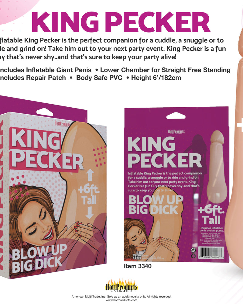"King Pecker- 6 Foot Giant Inflatable Penis HTP3340"