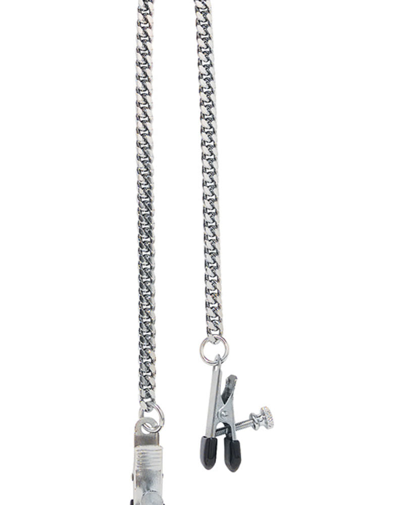 Pinzas para pezones con punta ancha ajustables - Jewel Chain