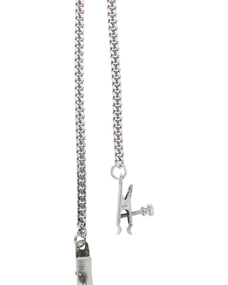 Pinzas para pezones ajustables DuckBill - Jewel Chain