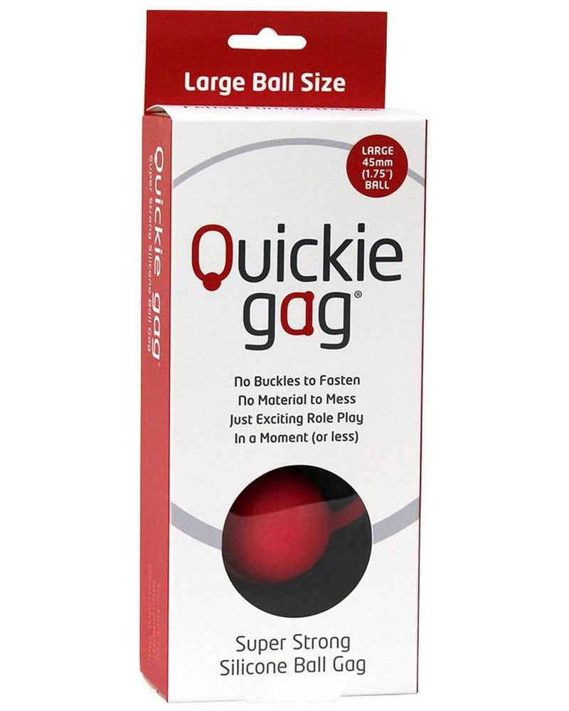 Quickie Gag Silicone Ball Gag Bondage Red