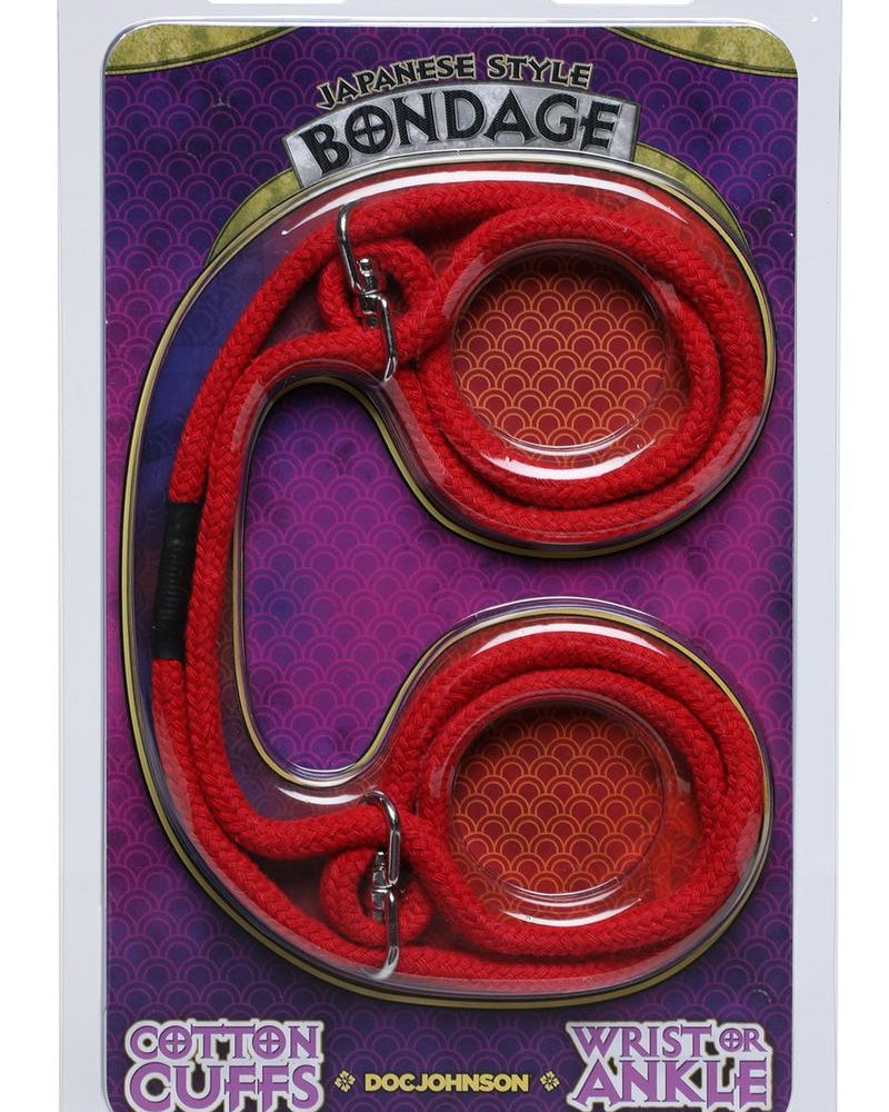 Japanese Style Cotton Cuffs Red