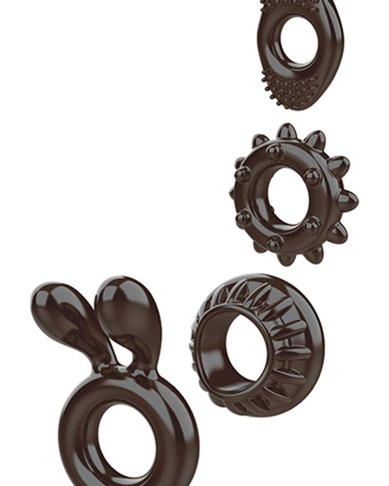 Ring My Bell Cock Ring Set Black