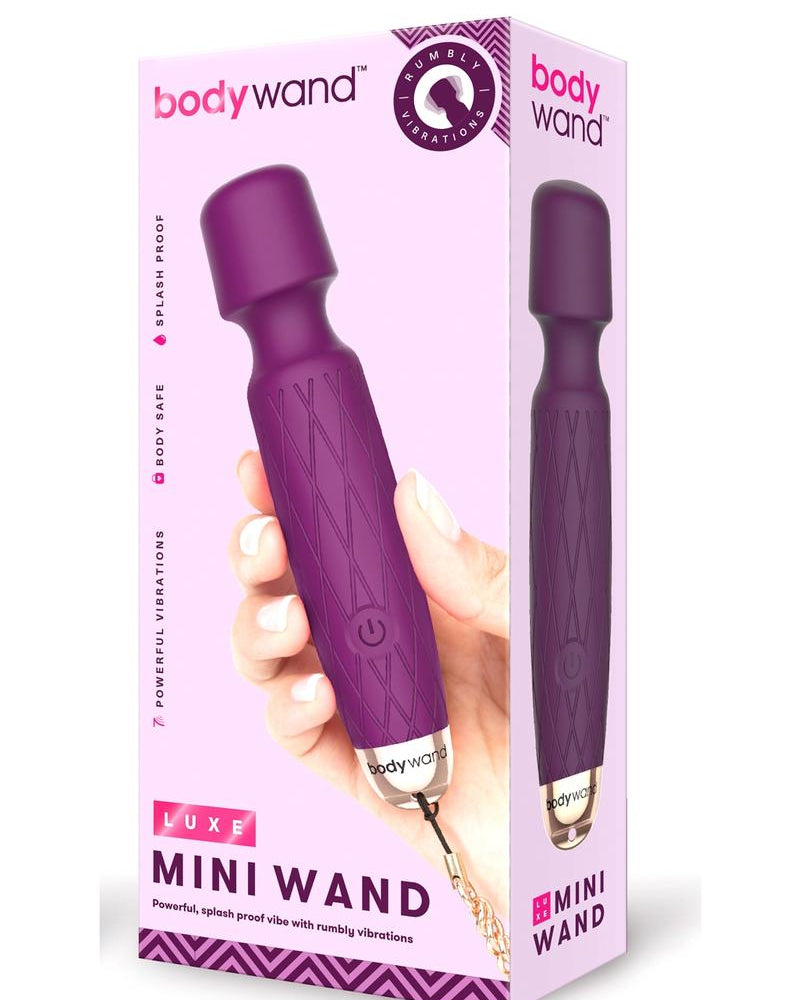 Bodywand Luxe Mini Wand Powerful Vibration  Massager Splash Proof  Purple