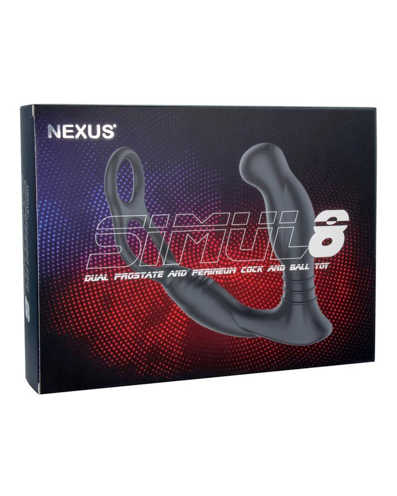 Simul8 Prostat Vibe Anal Cock and Ball Toy  Silicone Rechargeable Waterproof