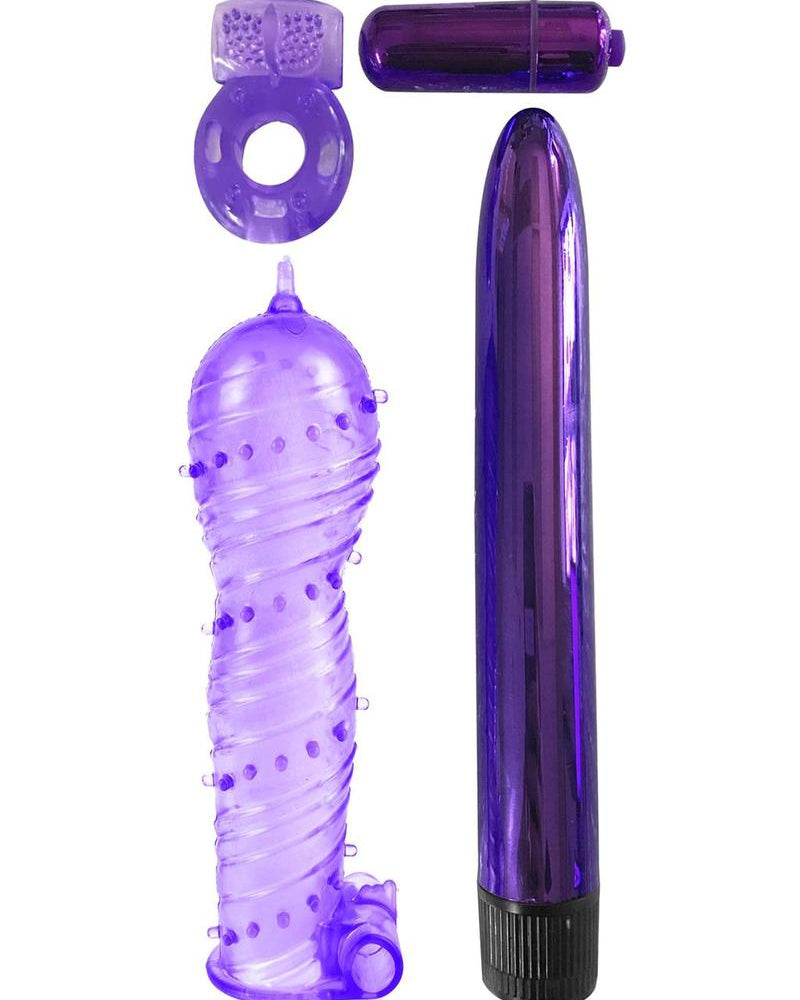 Classix Ult Pleasure Couples Kit Purp