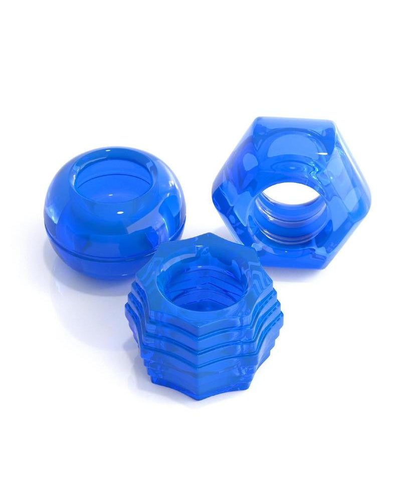 Classix Deluxe Cock Ring Set Blu