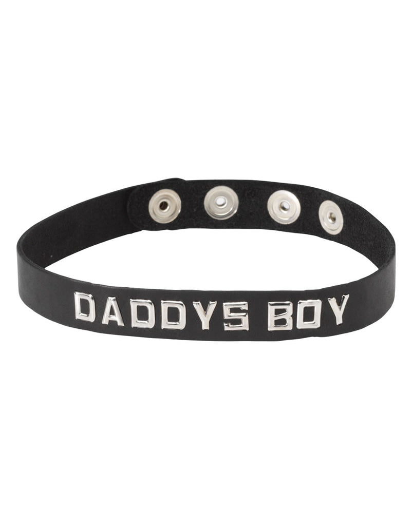 Collar con banda de palabras - Daddys Boy