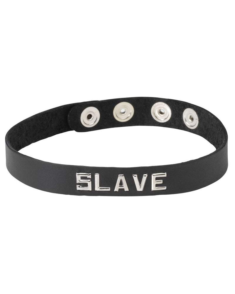 Collar de banda de palabras - Esclavo