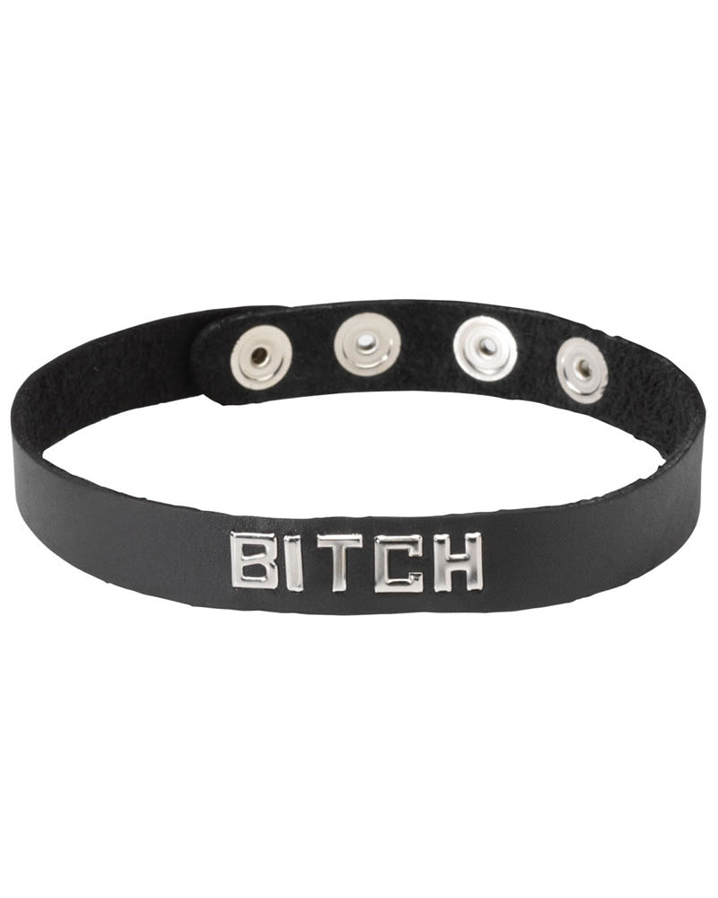 Collar de banda de palabras - Perra