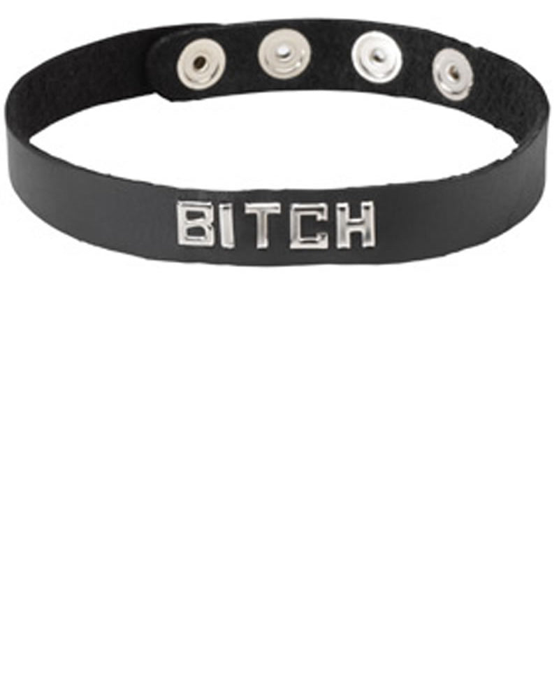 Collar de banda de palabras - Perra