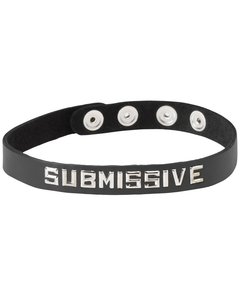 Collar de banda de palabras - Sumiso