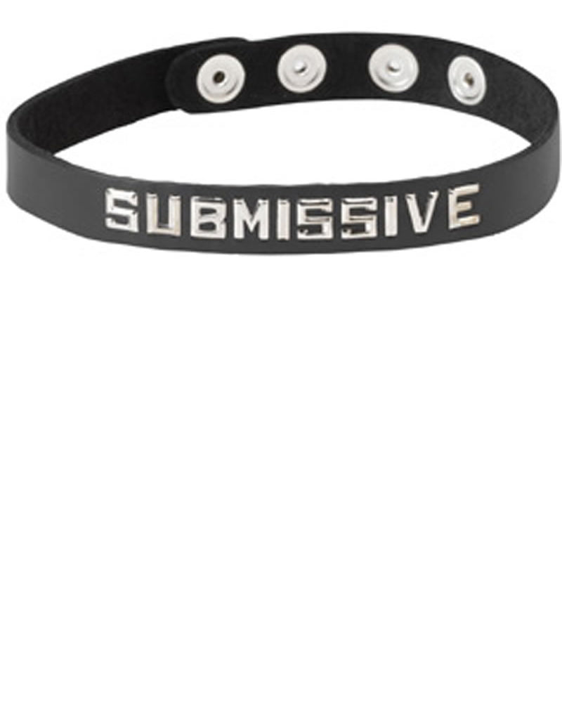 Collar de banda de palabras - Sumiso
