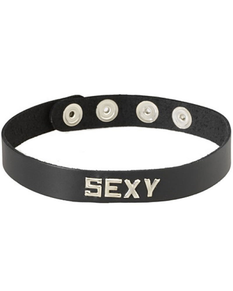 Collar con banda de palabra - Sexy