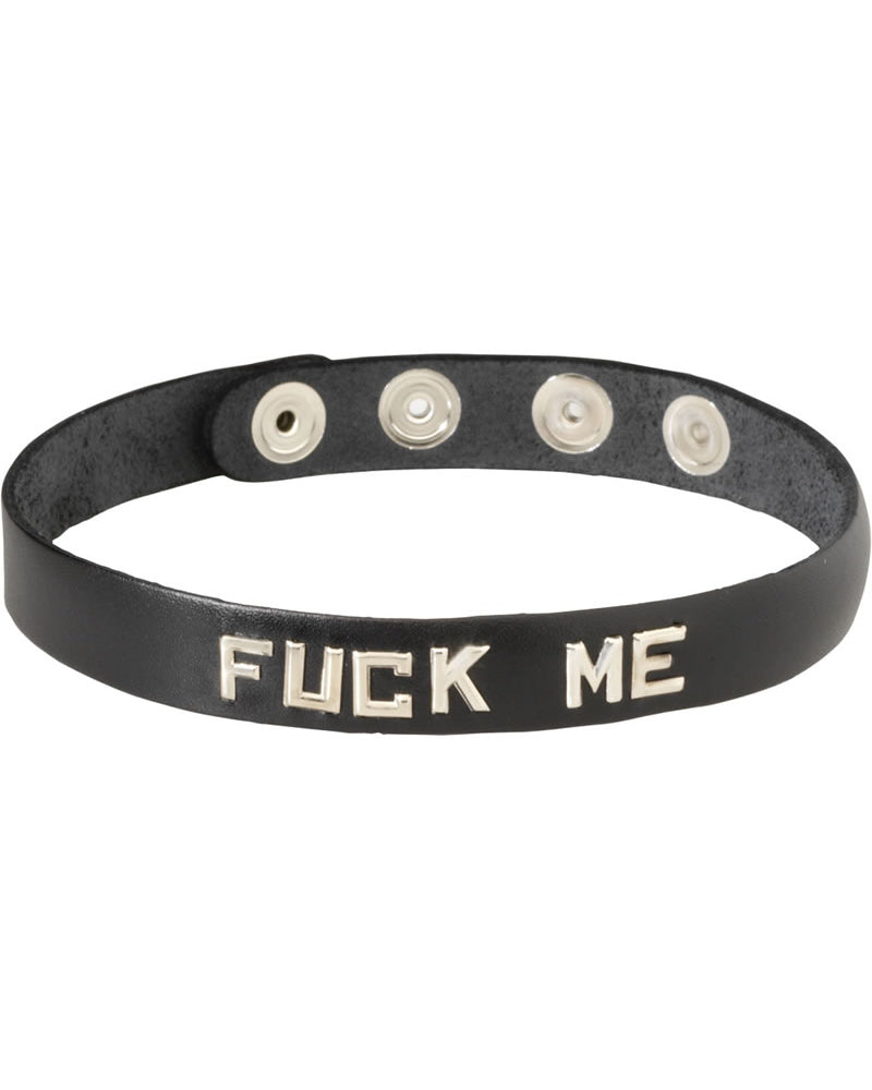 Collar de banda de palabras - Fóllame