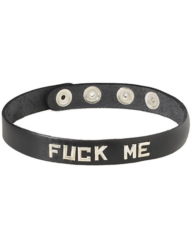 Collar de banda de palabras - Fóllame