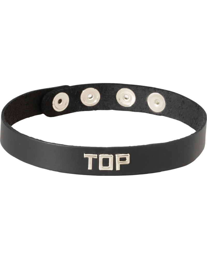 Cuello con banda de palabra - Parte superior