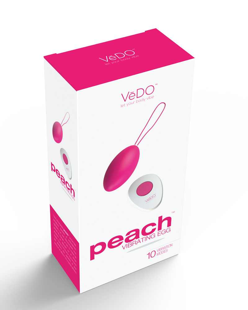 Peach Vibrating Egg - Foxy Pink