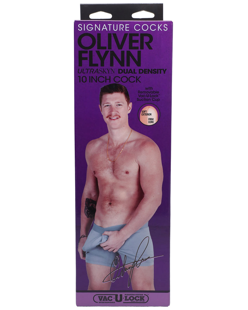 "Signature Cocks Oliver Flynn Ultraskyn Dual Density 10 Inch Cock - Vanilla DJ8160-29-BX"