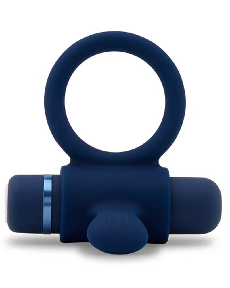 Nu Sensuelle Silicone Bullet Ring - Navy Blue