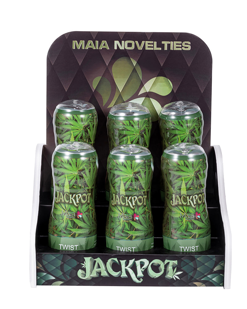 "Jackpot Aircraft Cup Style Male Masturbator 420 Series Display of 6 MTAC-018"