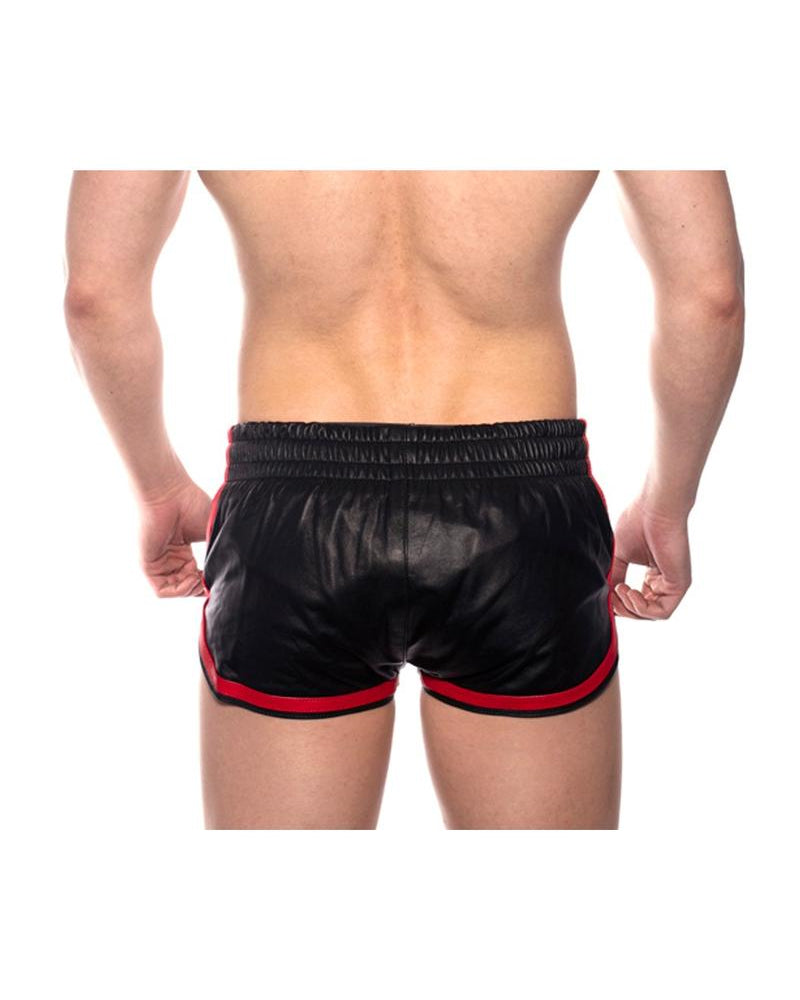 Pantalones cortos deportivos de cuero rojo Prowler, talla pequeña