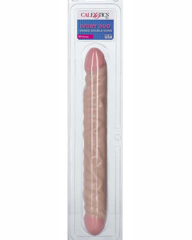 Dúo de marfil de 12 vetas, doble dong