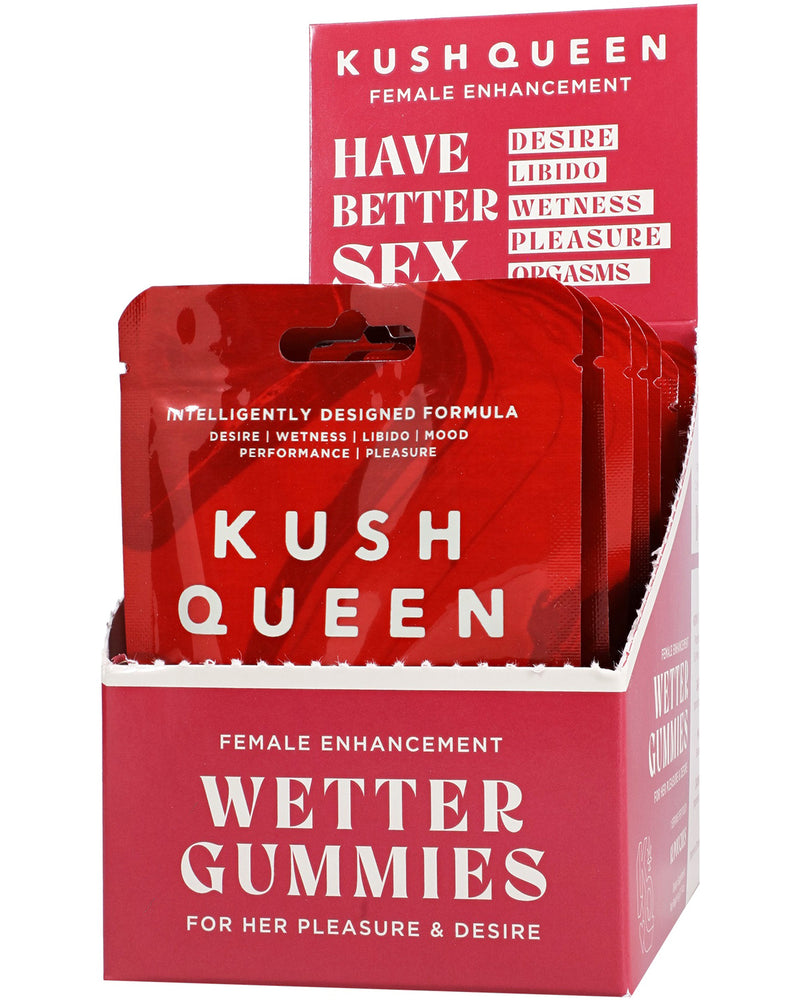 "Kush Queen Wetter Gummies Female Enhancement 12 Pack Display 1 Per Pack DJ4552-30-BX"
