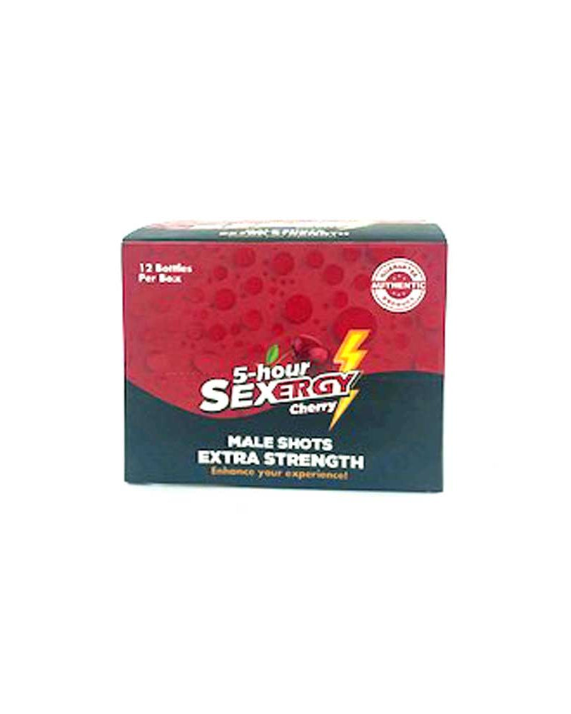 "Sexergy - Male Liquid Shot 12 Ct Display - Cherry CG-SEXMLIQ"