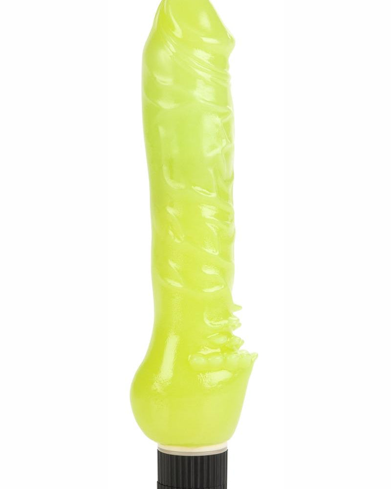 Pene vibrador Jelly Penis 7 verde