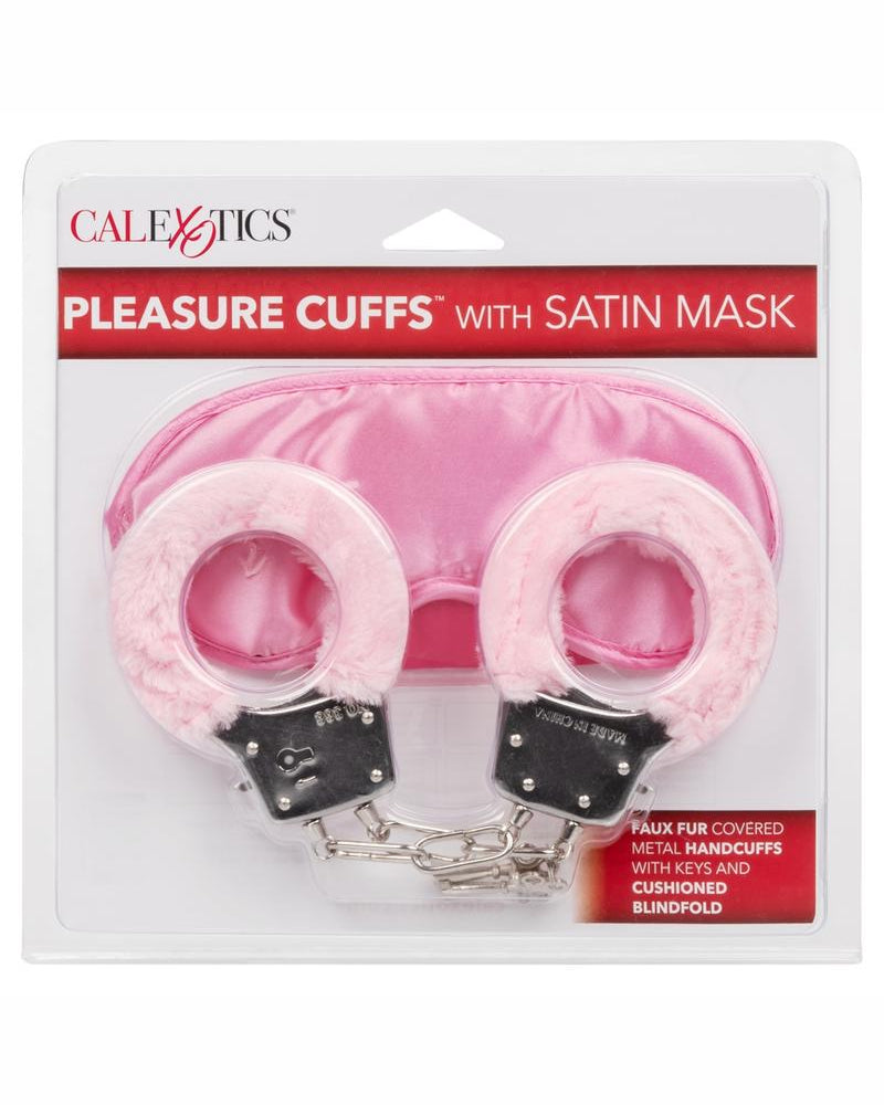 Esposas de placer con máscara de satén