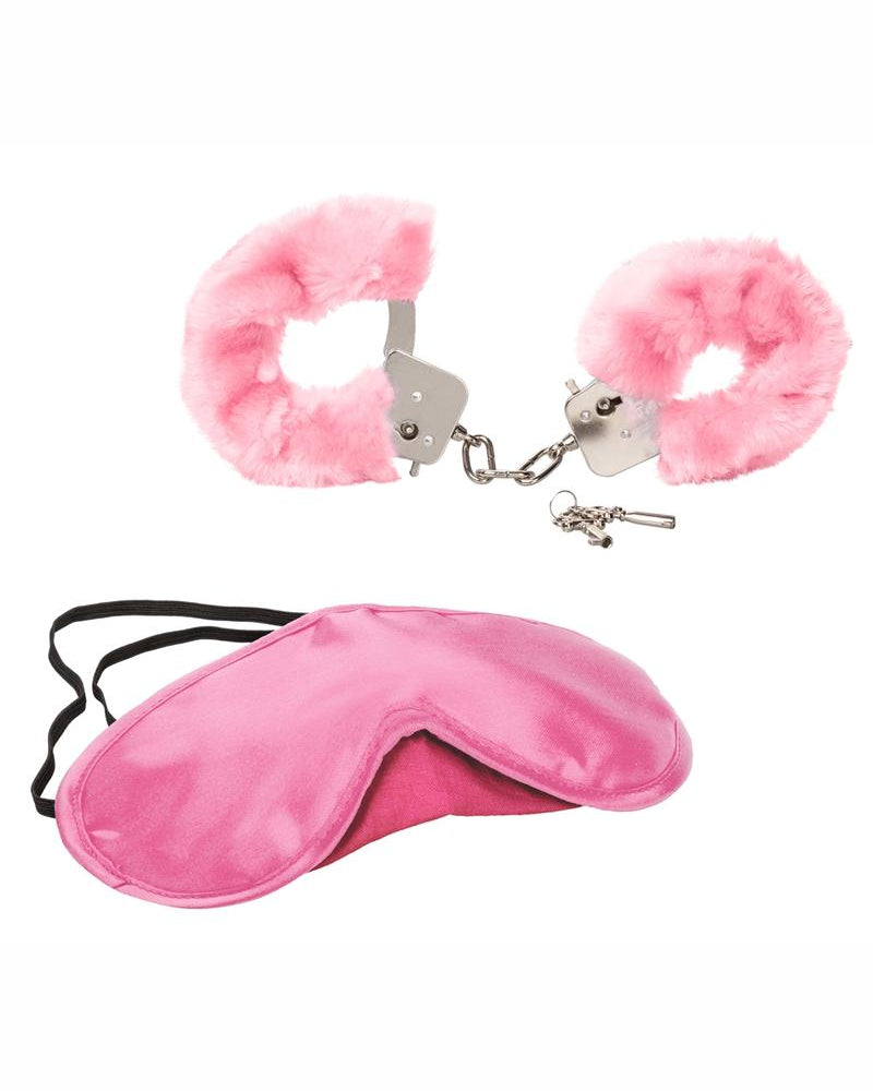 Esposas de placer con máscara de satén