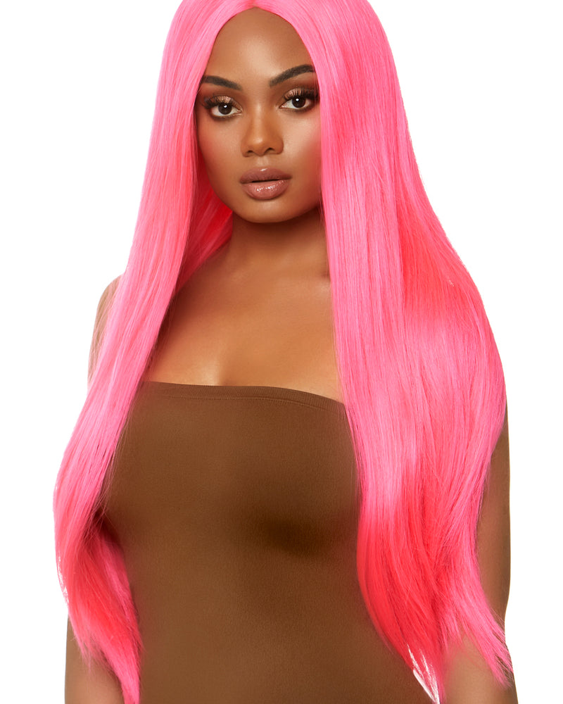 Long Straight Wig 33 Inch - Pink
