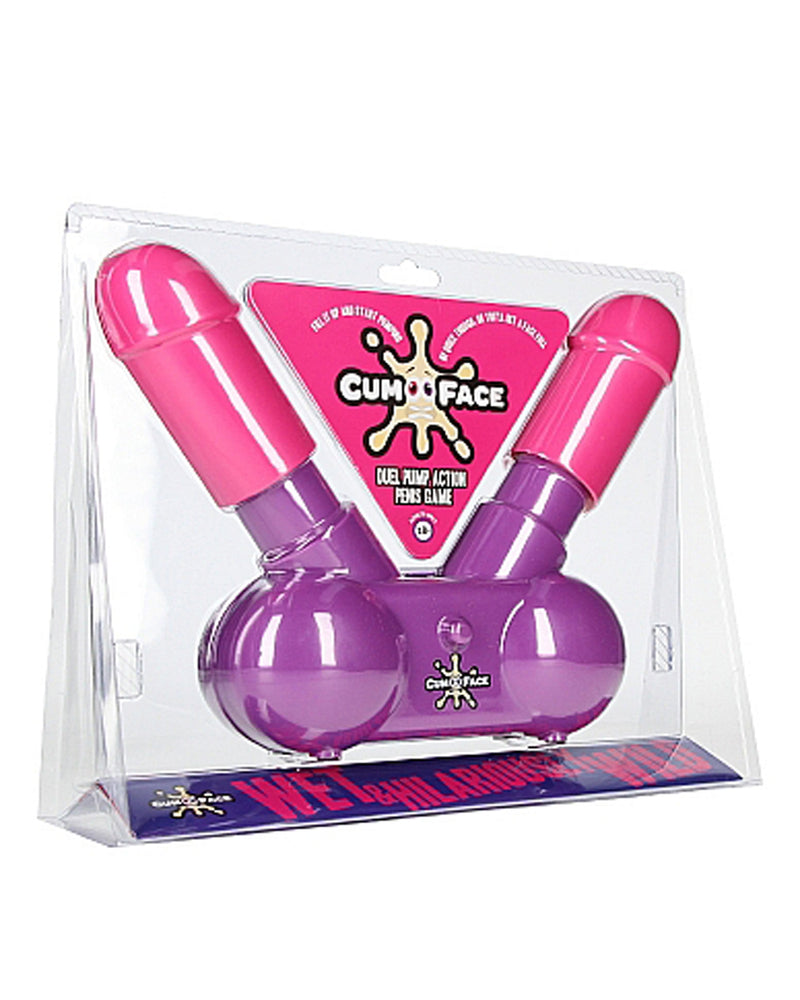 "Cum Face - Duel Pump Action Penis Game SH-PWMCF1"