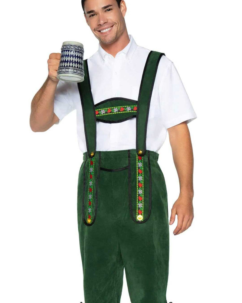 Men's Beerfest Lederhosen Oktoberfest Costume - X-Large - Green